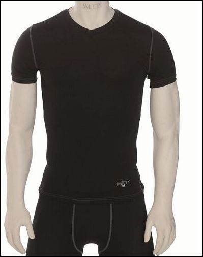 BKS409 - Smitty Loose Fit Compression V-Neck Short Sleeve T-Shirt
